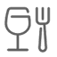 glass and fork icon